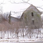 broken house falling down house