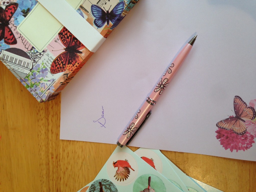 writing letters