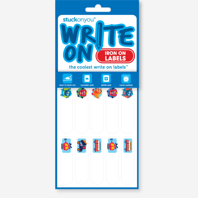 write on iron on