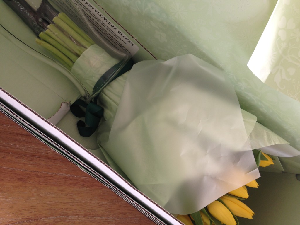 Tulips from Tesco Flowers Baby Budgeting