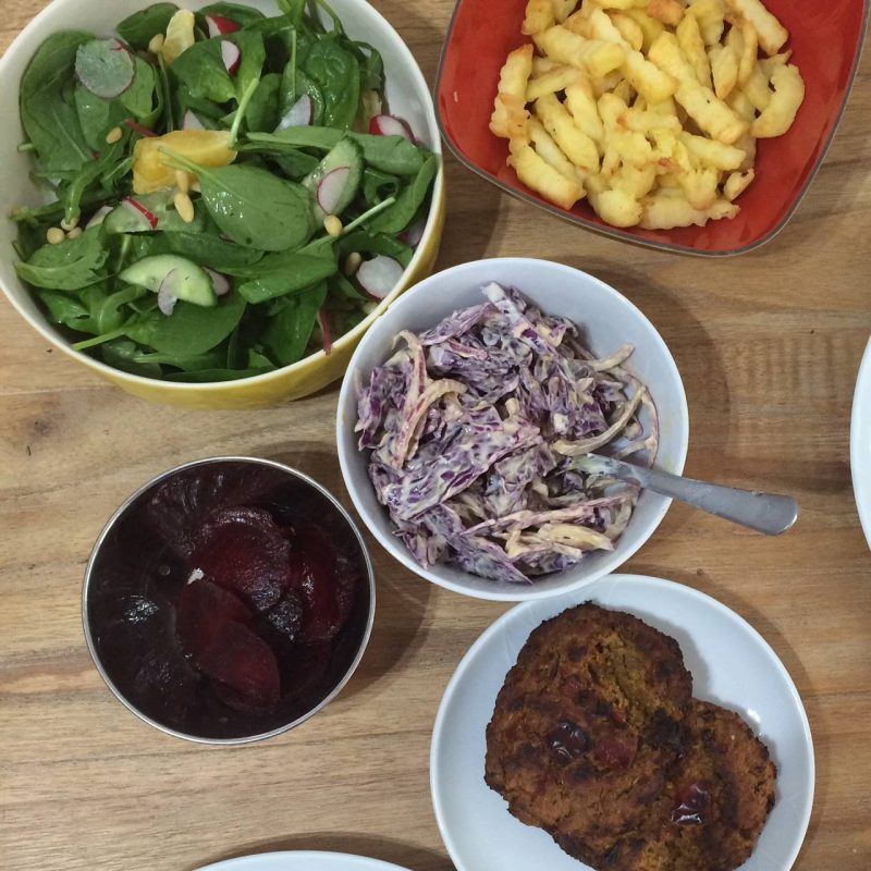 Cabbage and Red Onion Slaw recipe